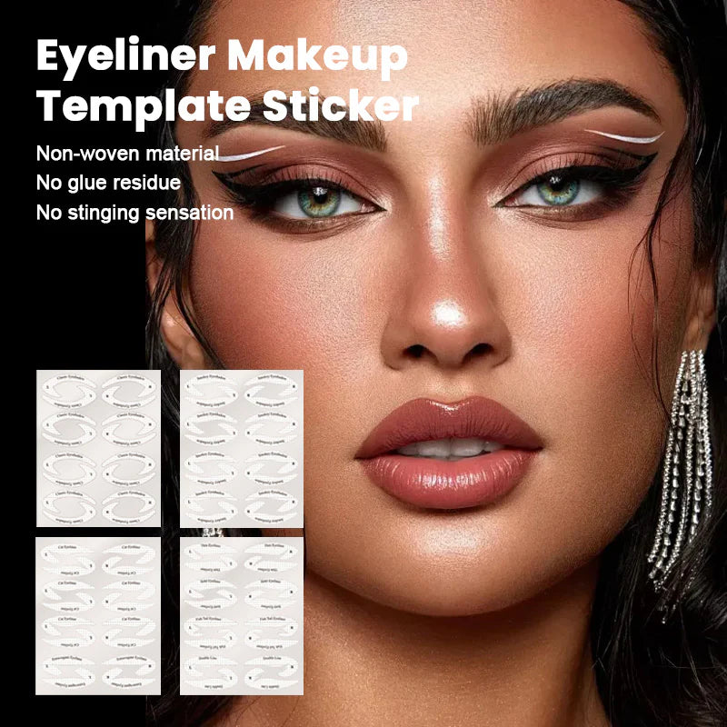 Eyeliner Makeup Template Stickers