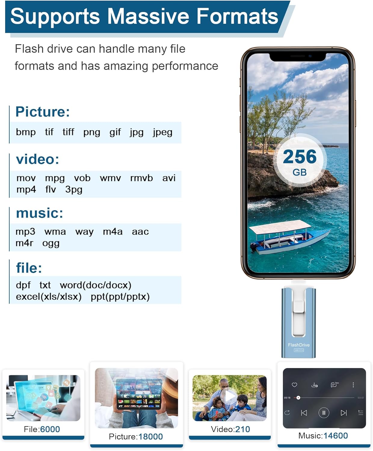 4 In 1 Multi-Port Flash Drive