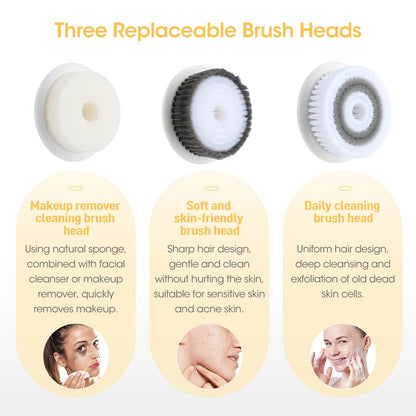 3 in 1 Face Cleansing Brush
