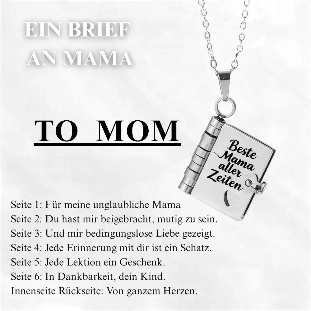 For Daughter - I'm Always With You Book Necklace