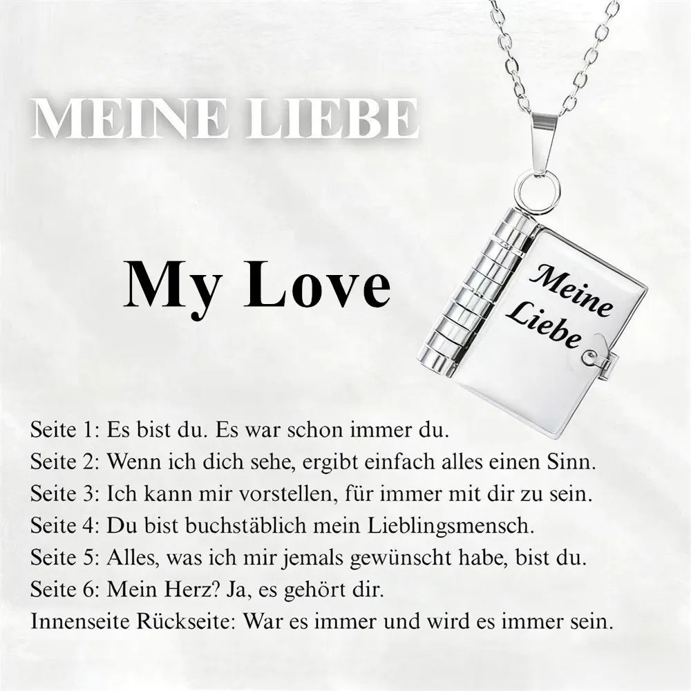 For Daughter - I'm Always With You Book Necklace