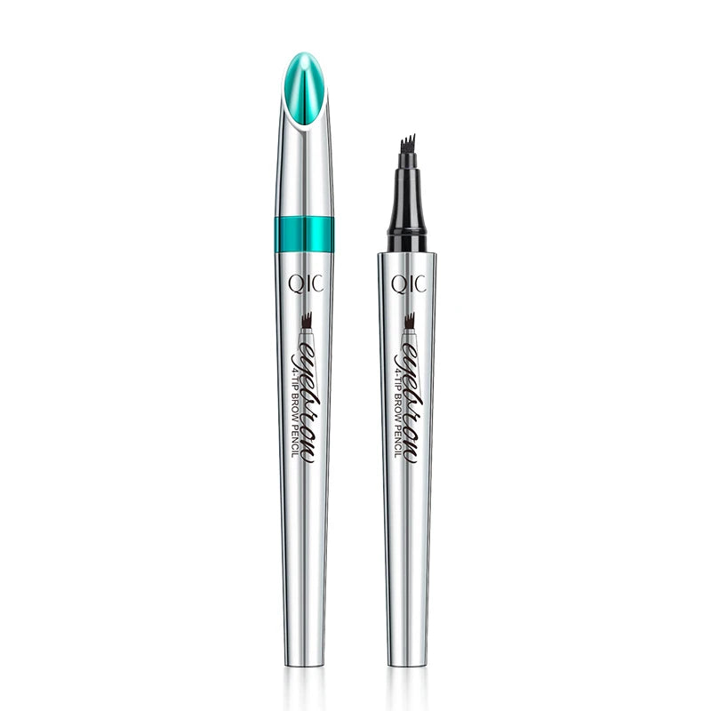 3D Waterproof Microblading Eyebrow Pen 4 Fork Tip Tattoo Pencil