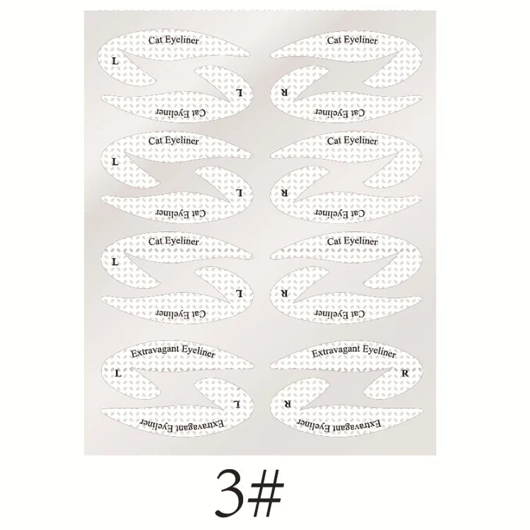 Eyeliner Makeup Template Stickers