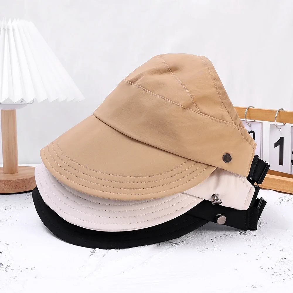 Outdoor UV Protection Hollow Top Sun Hat