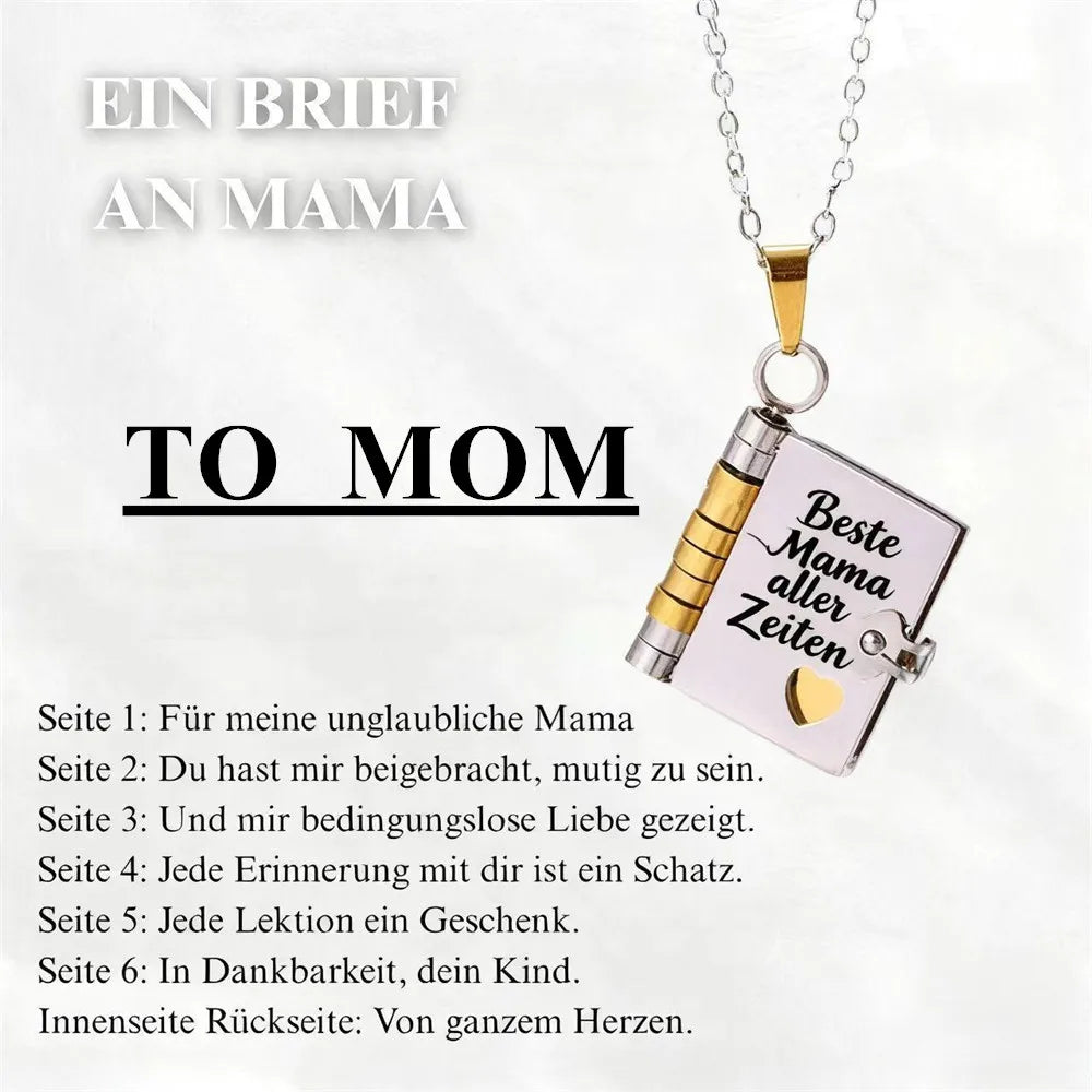 For Daughter - I'm Always With You Book Necklace