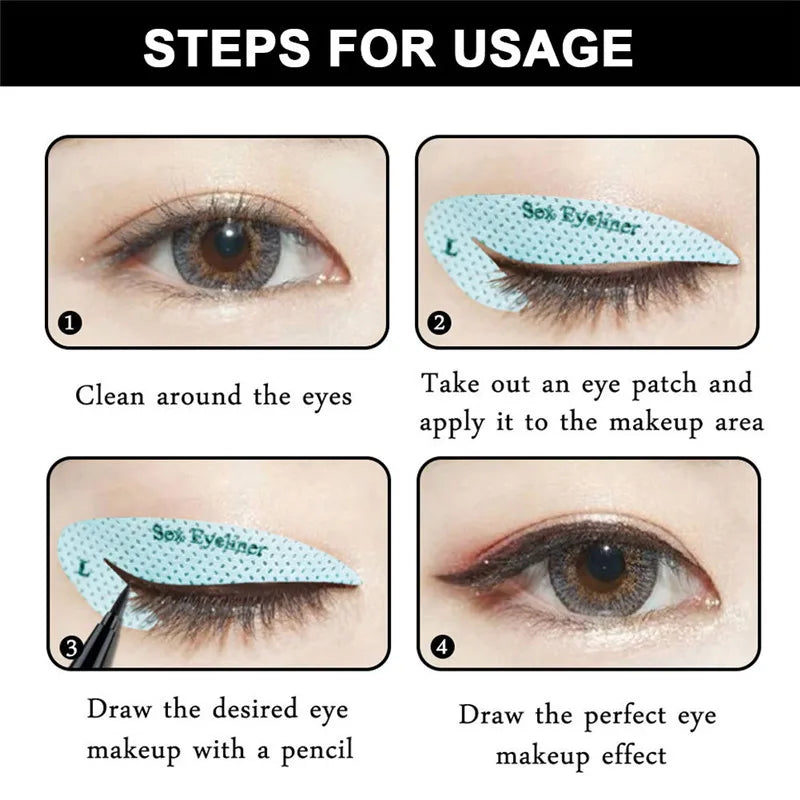 Eyeliner Makeup Template Stickers