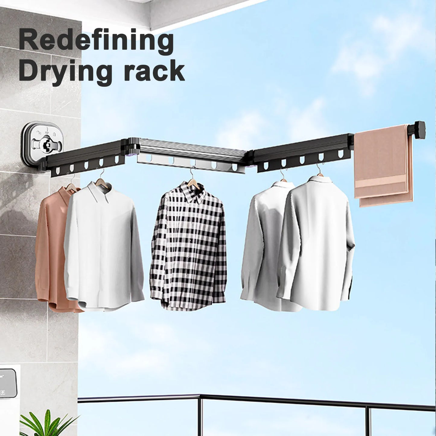 Absorbent Wall Mounted Folding Drying Rack