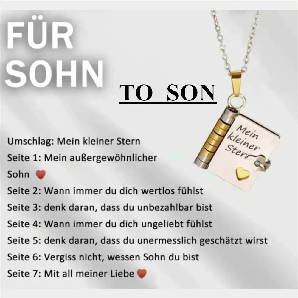 For Daughter - I'm Always With You Book Necklace