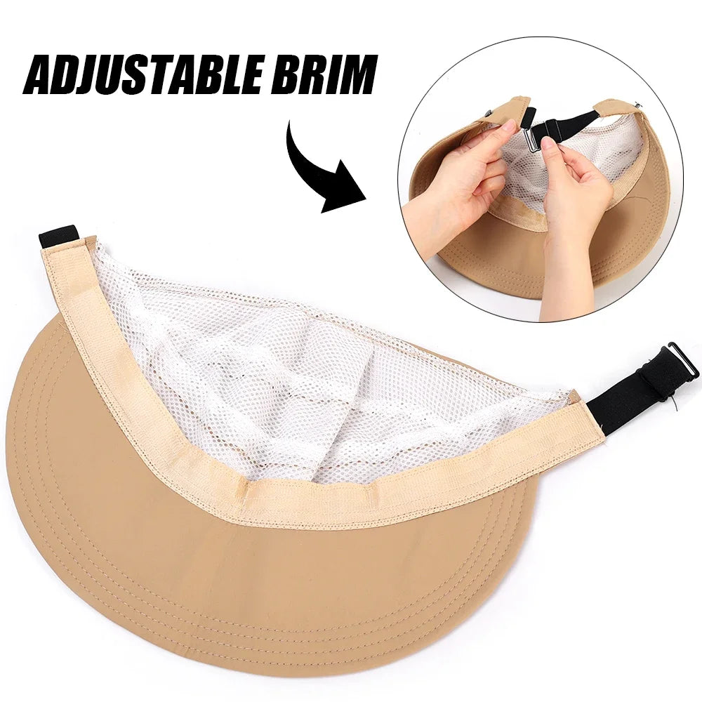 Outdoor UV Protection Hollow Top Sun Hat