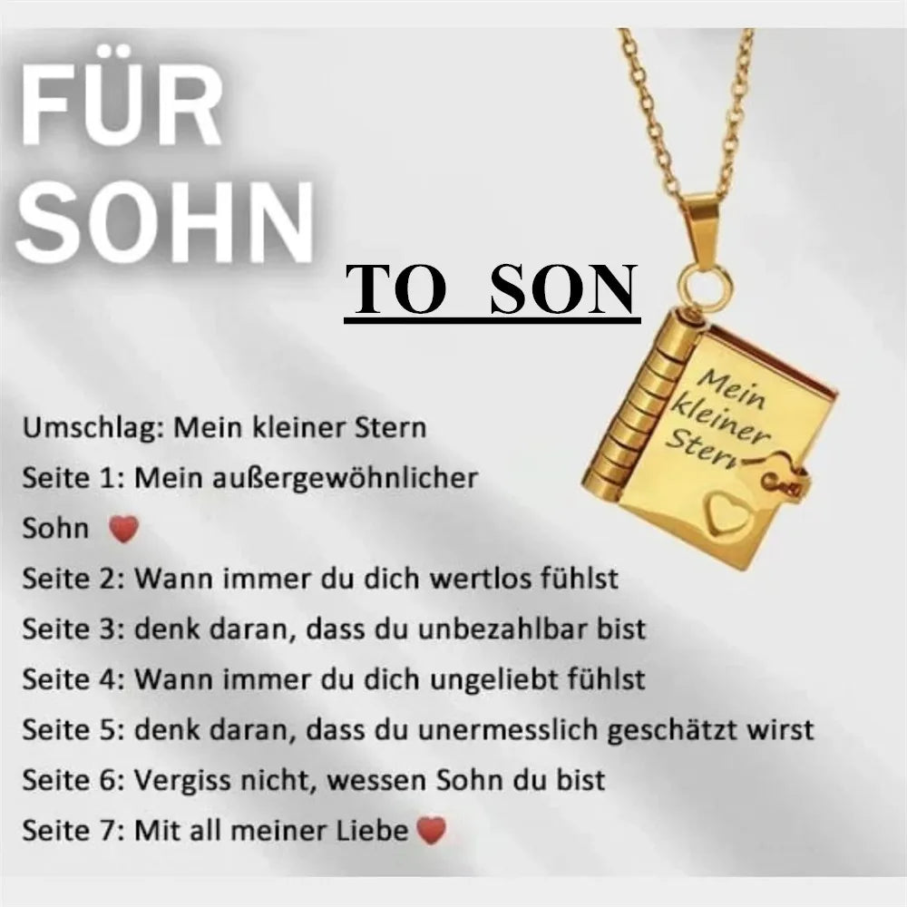 For Daughter - I'm Always With You Book Necklace