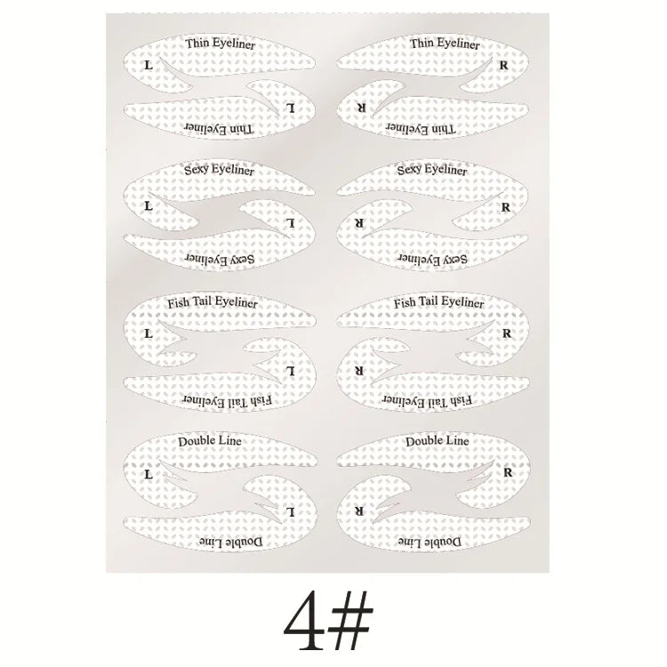 Eyeliner Makeup Template Stickers