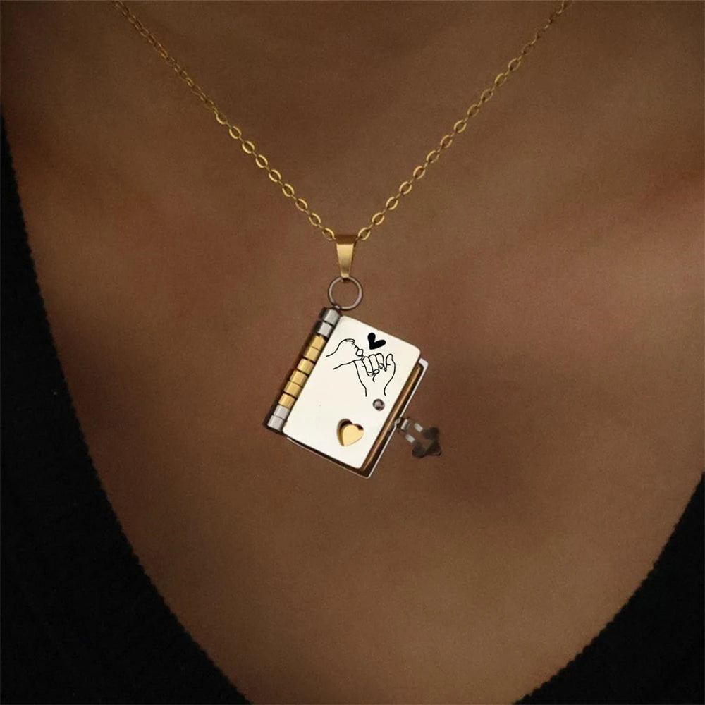 For Daughter - I'm Always With You Book Necklace