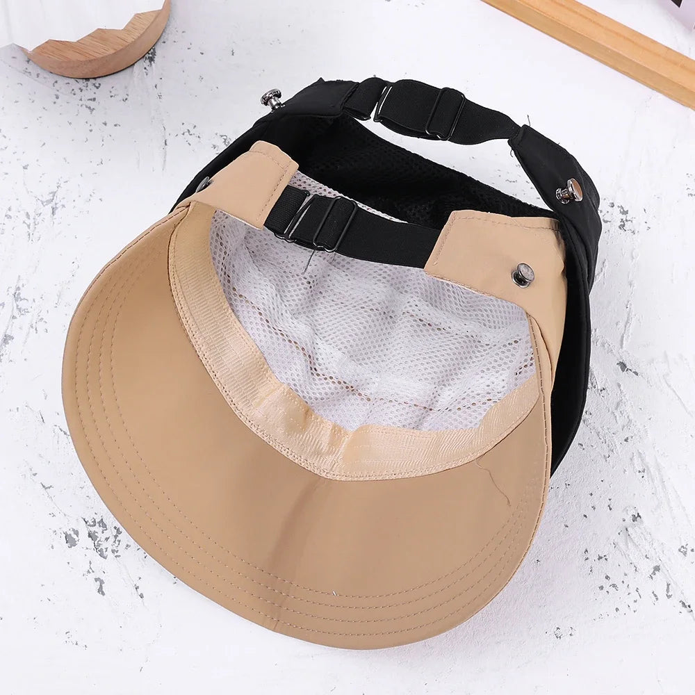 Outdoor UV Protection Hollow Top Sun Hat