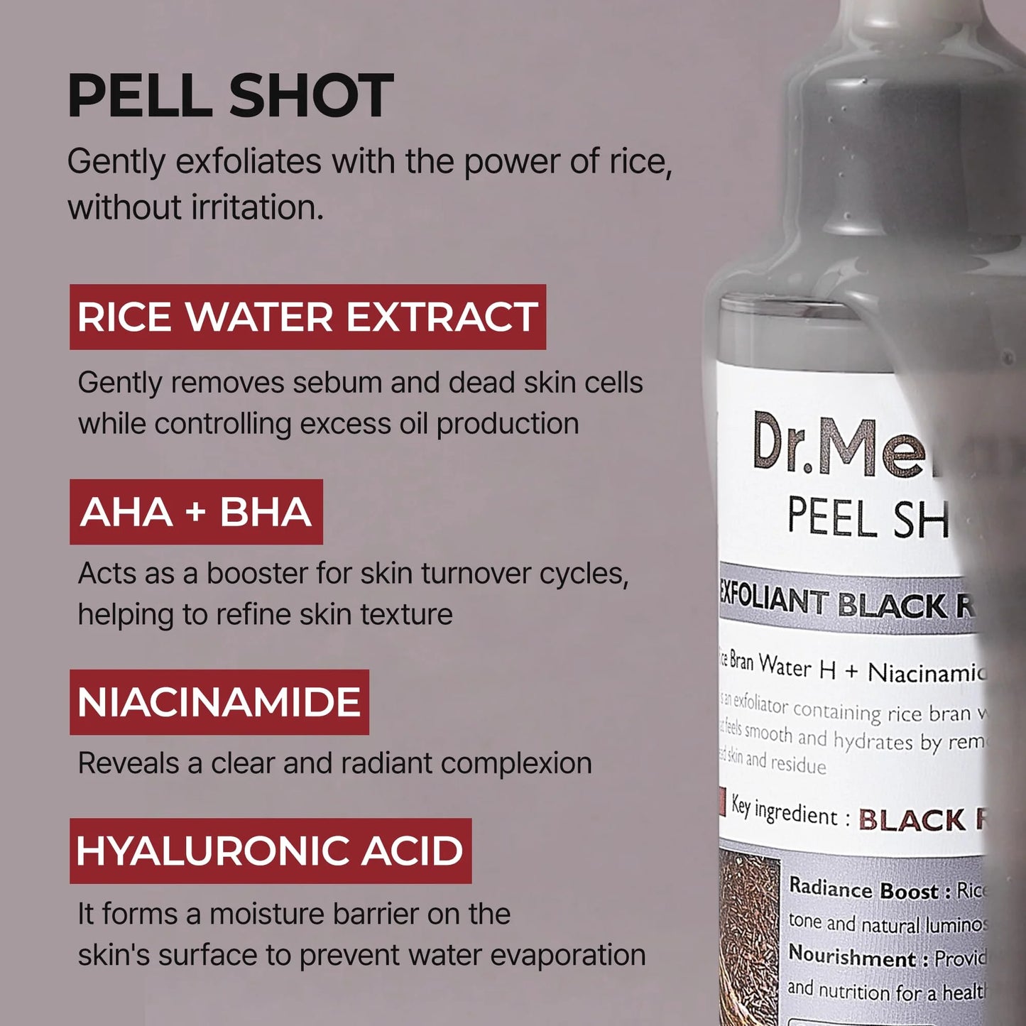 Peel Shot Exfoliant Rice Ampoule