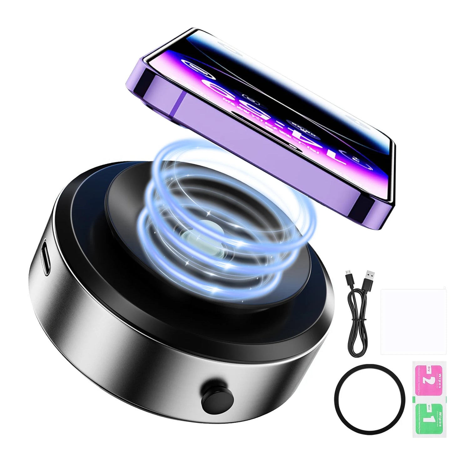Double-Sided Phone Holder: Innovative Dual Suction Cup and Magnetic Design