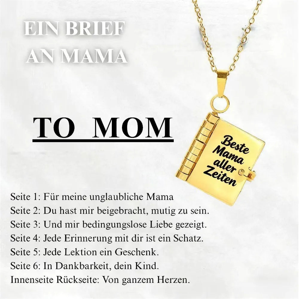 For Daughter - I'm Always With You Book Necklace