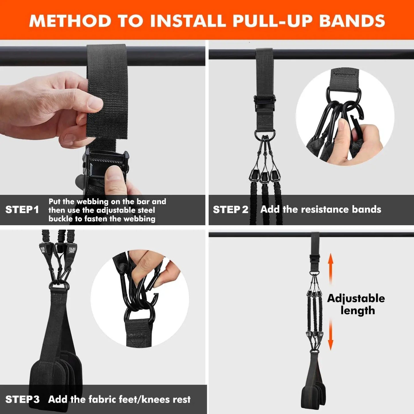 Heavy-duty Pull Up Assist Band