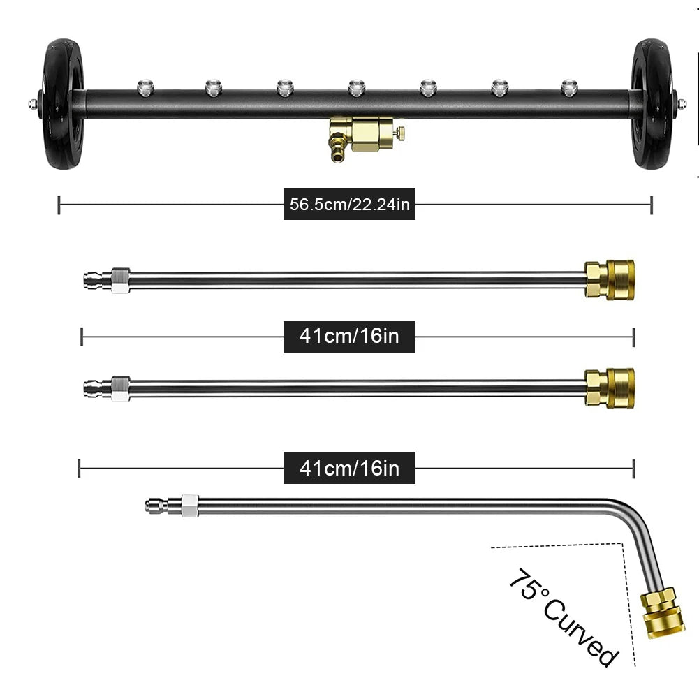 High-Pressure Water Broom - Undercarriage & Surface Cleaner