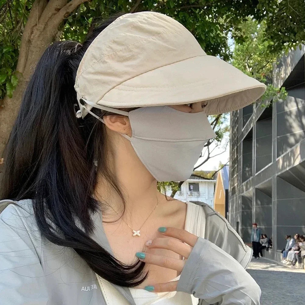 Outdoor UV Protection Hollow Top Sun Hat