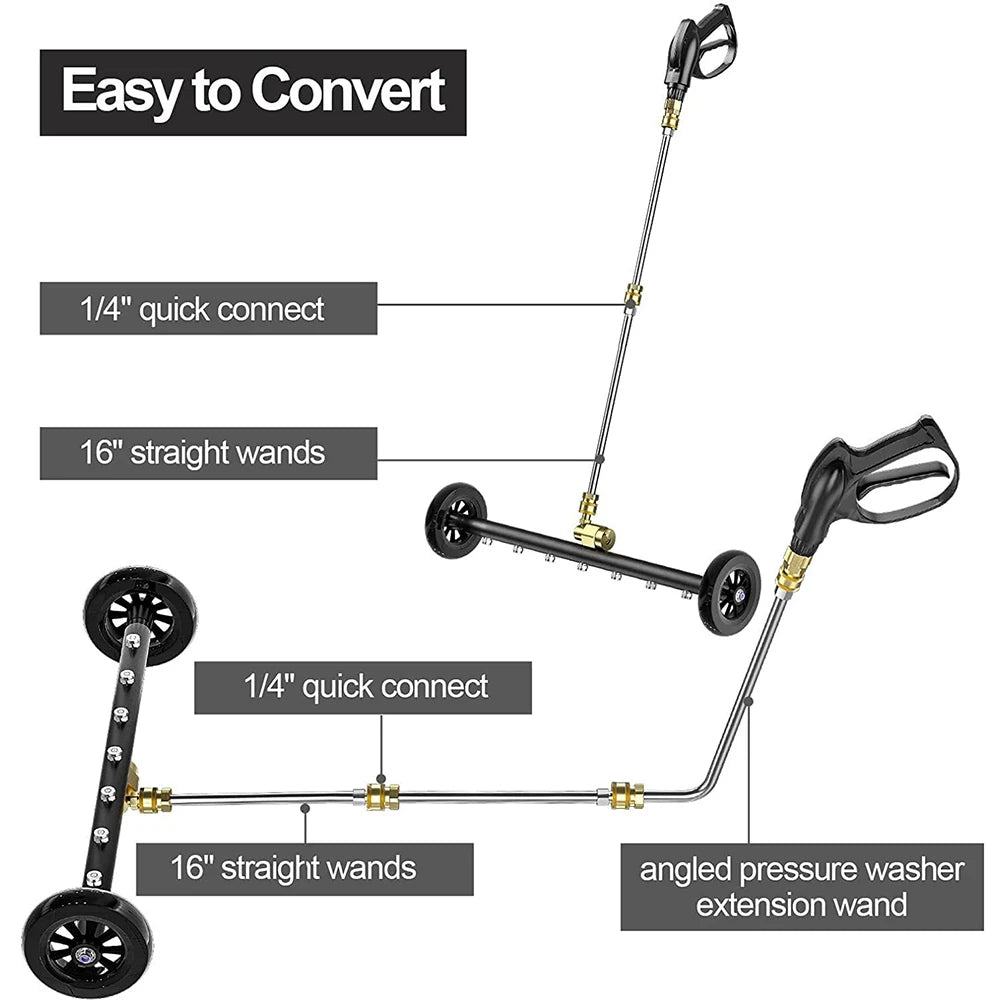 High-Pressure Water Broom - Undercarriage & Surface Cleaner