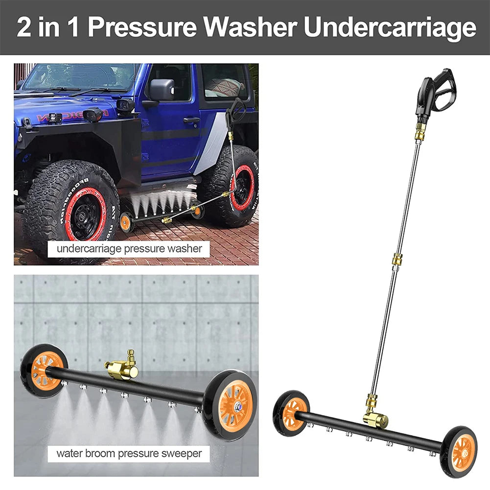 High-Pressure Water Broom - Undercarriage & Surface Cleaner
