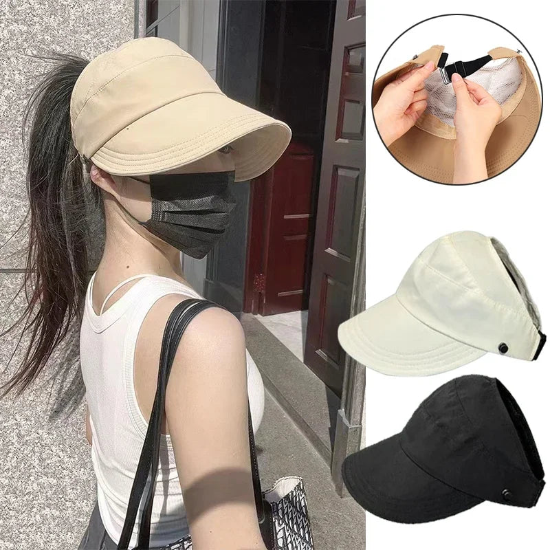 Outdoor UV Protection Hollow Top Sun Hat