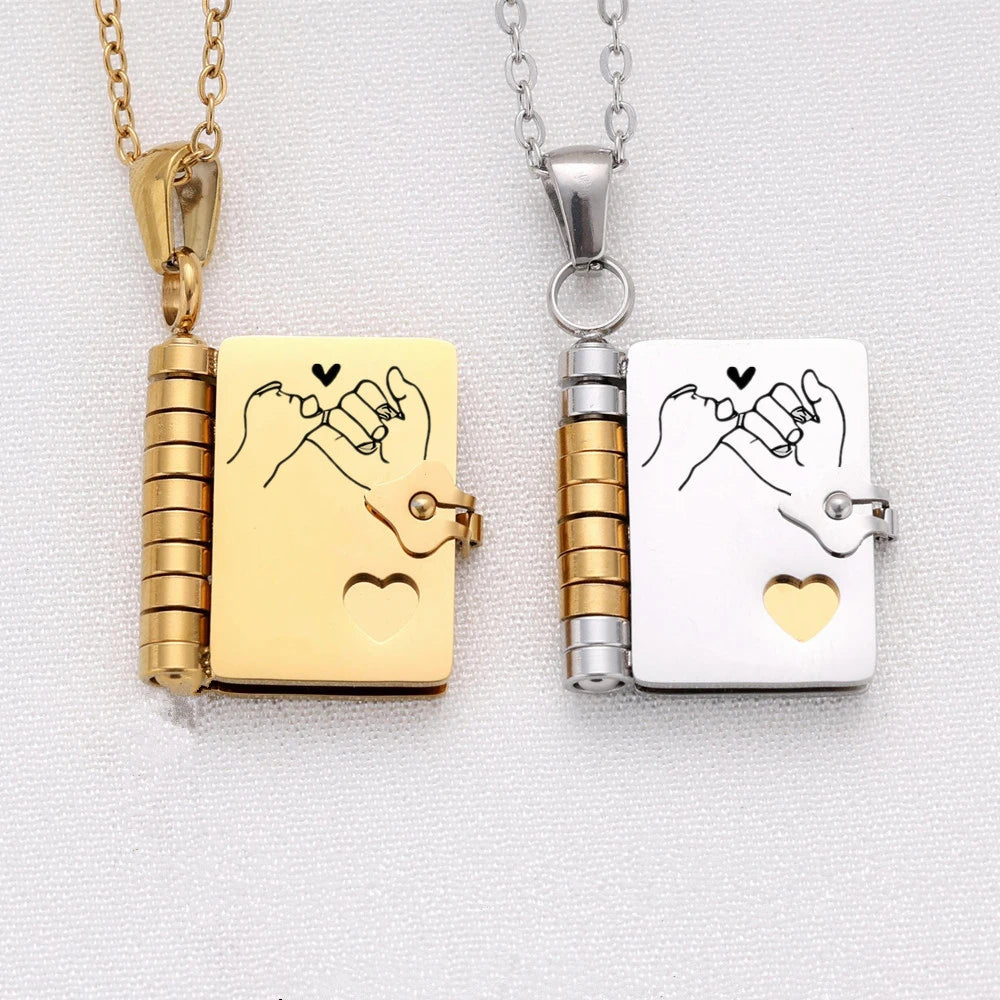 For Daughter - I'm Always With You Book Necklace