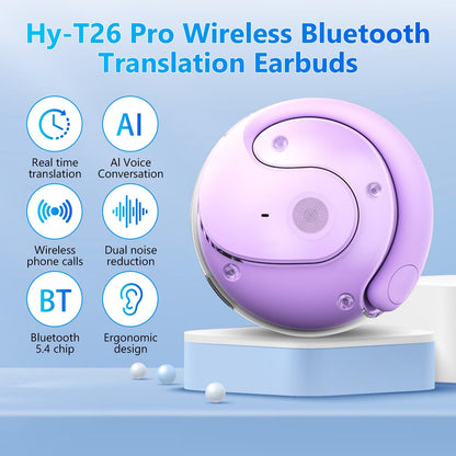 HY-T26 Pro Wireless Bluetooth Translation Earbuds