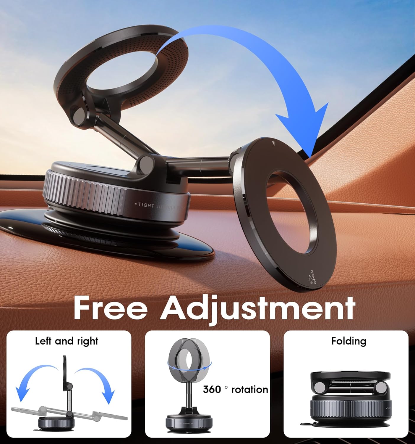 Vacuum Magnetic Phone Holders for Car