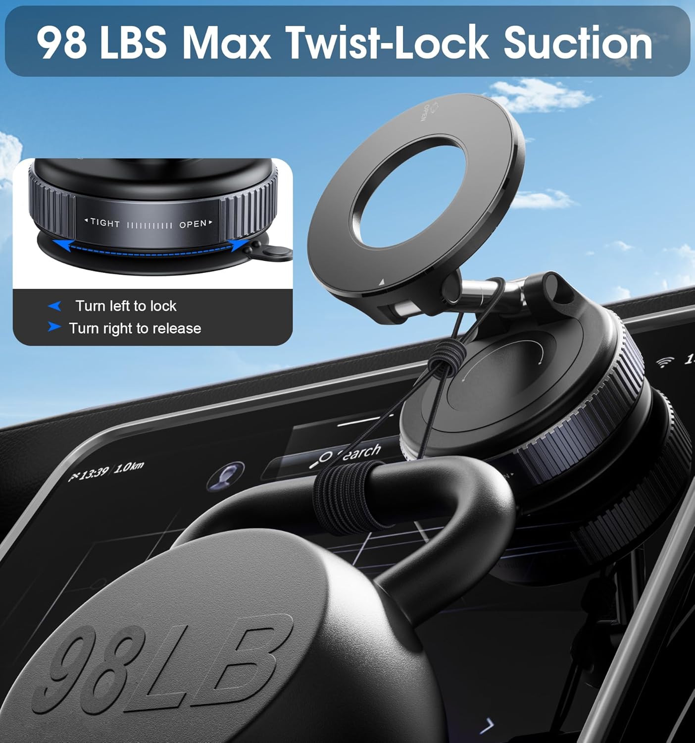 Vacuum Magnetic Phone Holders for Car