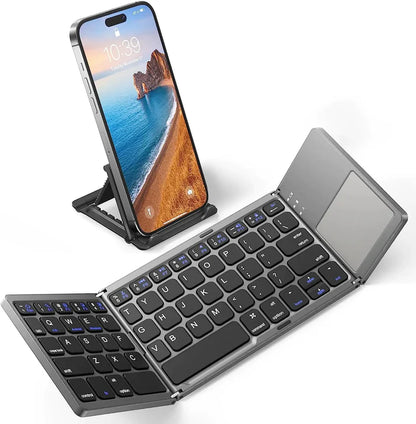 Foldable Bluetooth Keyboard with Touchpad