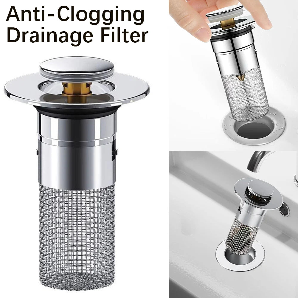 Pop-up Sink Drain Filter