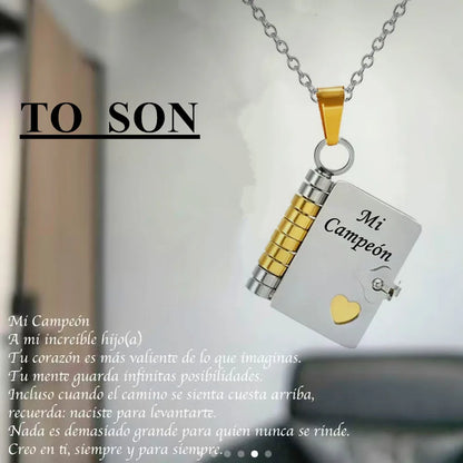 For Daughter - I'm Always With You Book Necklace