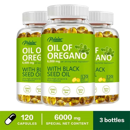 Oil of Oregano with Black Seed Oil Softgels