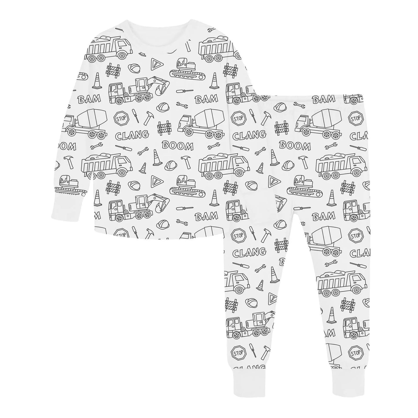Colorable DIY Kids Pajamas