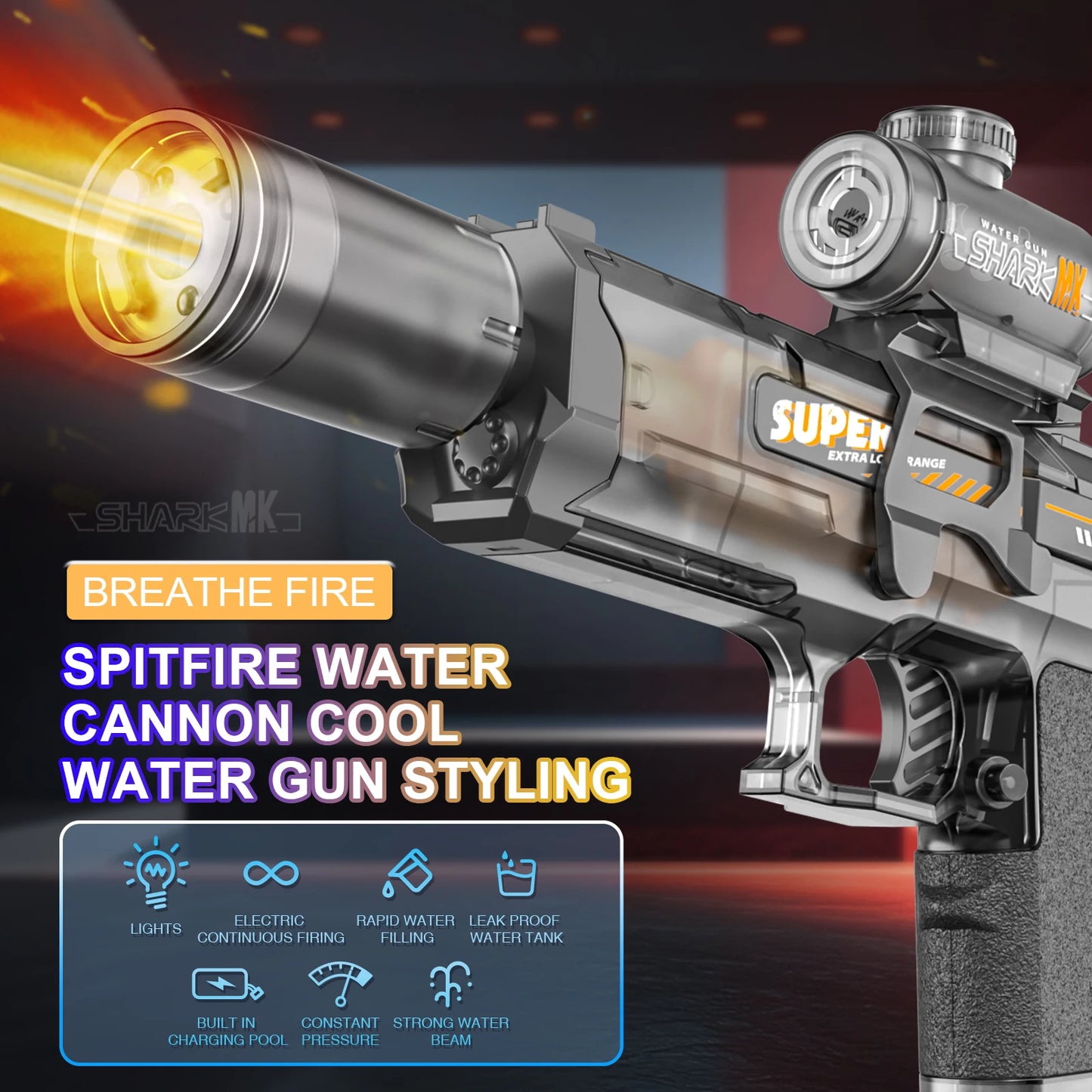 Breathe Fire Water Gun