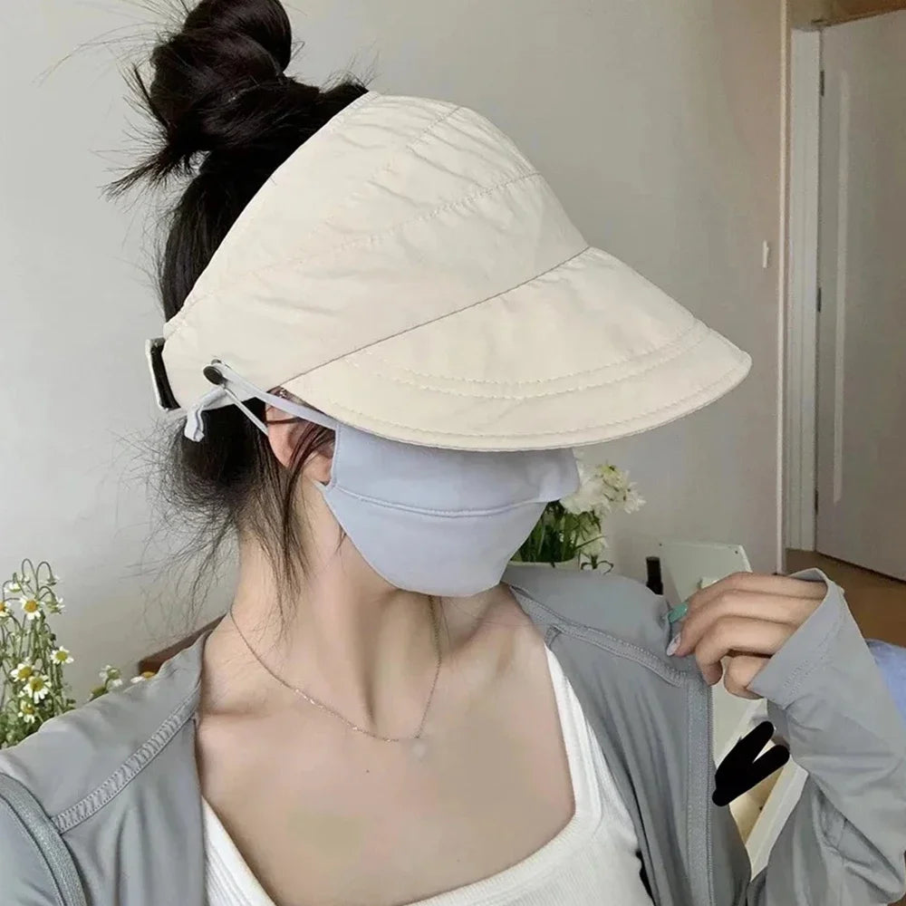 Outdoor UV Protection Hollow Top Sun Hat