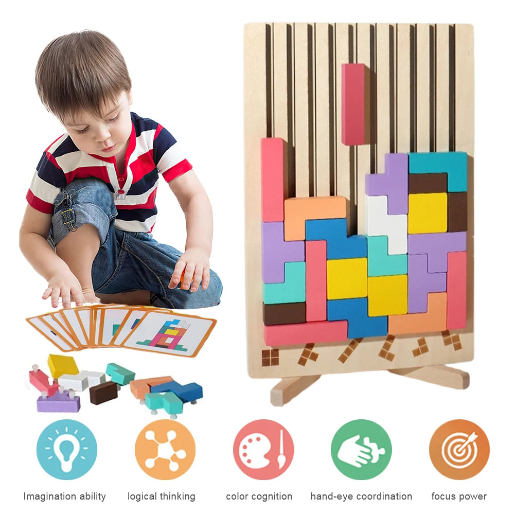 Wooden Stacking Puzzle Toy