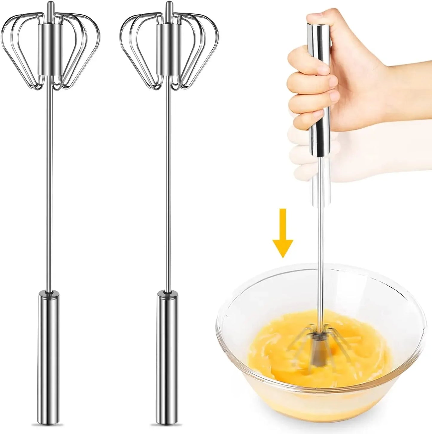 Stainless Steel Semi-Automatic Whisk