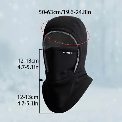 ThermaFleece Balaclava – Windproof 3-in-1 Winter Hat, Mask & Neck Warmer