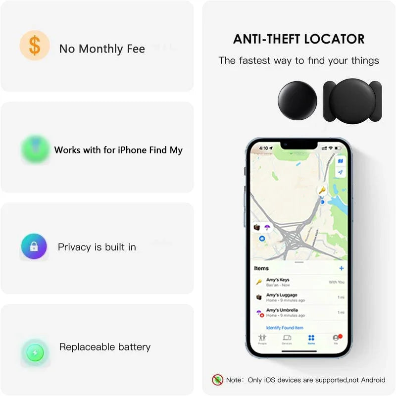 Smart GPS Tracker for Apple Find My