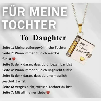For Daughter - I'm Always With You Book Necklace