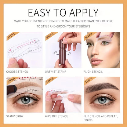 Eyebrow Stamp Stencil Kit
