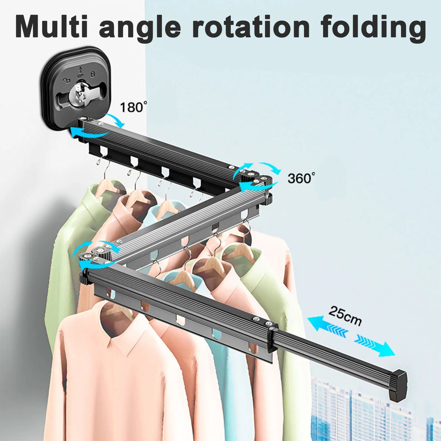 Absorbent Wall Mounted Folding Drying Rack