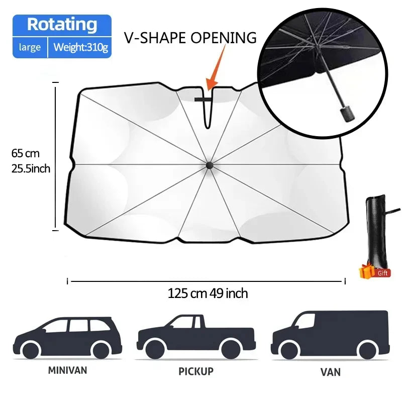 Car Sunshade Windshield Umbrella