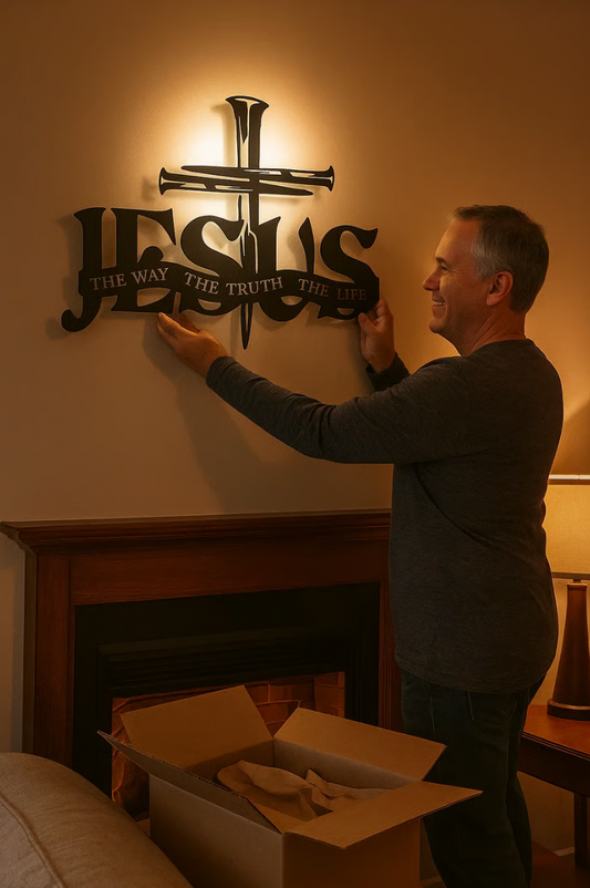 Jesus & Cross Design Wall Art