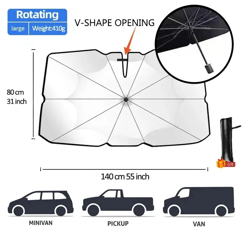Car Sunshade Windshield Umbrella