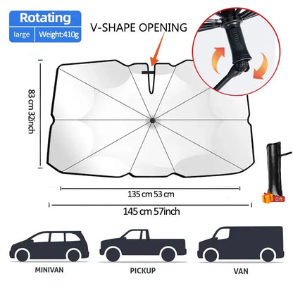 Car Sunshade Windshield Umbrella