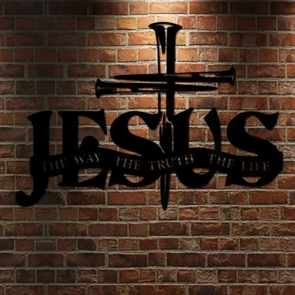 Jesus & Cross Design Wall Art