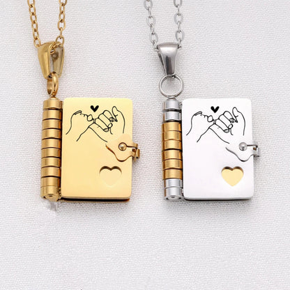For Daughter - I'm Always With You Book Necklace